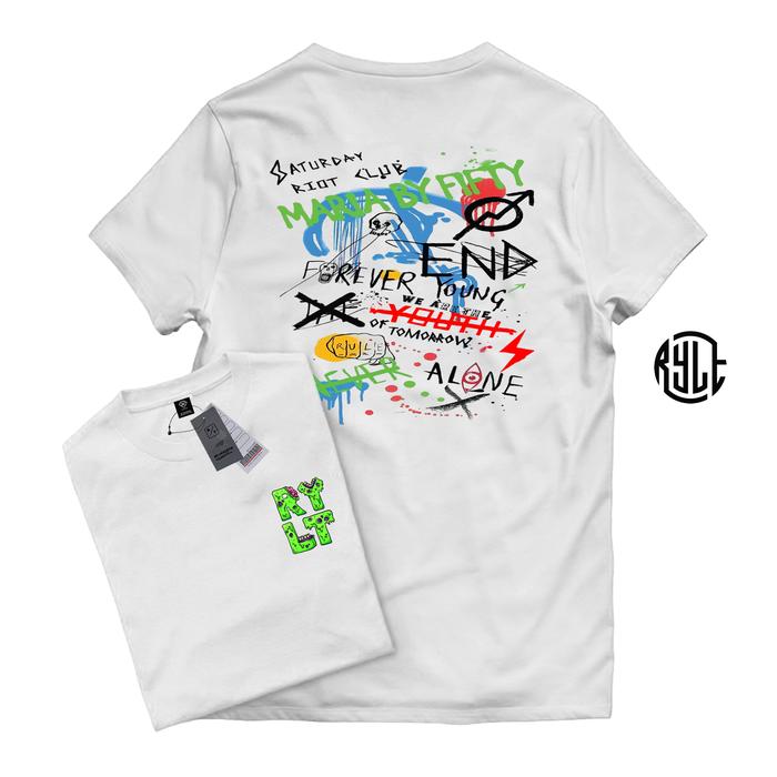 Gambar Ry Lifestyle - Kaos Pria Lengan Pendek Saturday Alone - Kaos Distro Premium Casual Pria Dan wanita - Putih, S dari Ry lifestyle id Kota Administrasi Jakarta Pusat 5 Tokopedia