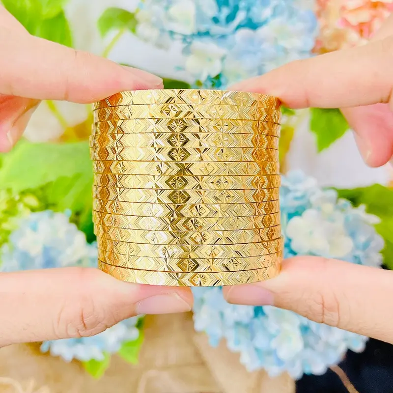Vòng ximen 4li XV6 đồng hội mạ 18k, đeo hàng ngày bền màu 0