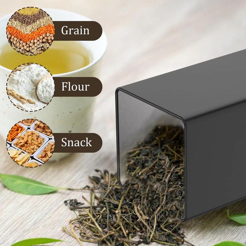 Product Introduction of Tea Storage Box, 3 Counts/set Metal Tea Coffee Sugar Storage Jar with Bamboo Lid, Creative Storage Box for Home Office Dormitory School, Organiser 5