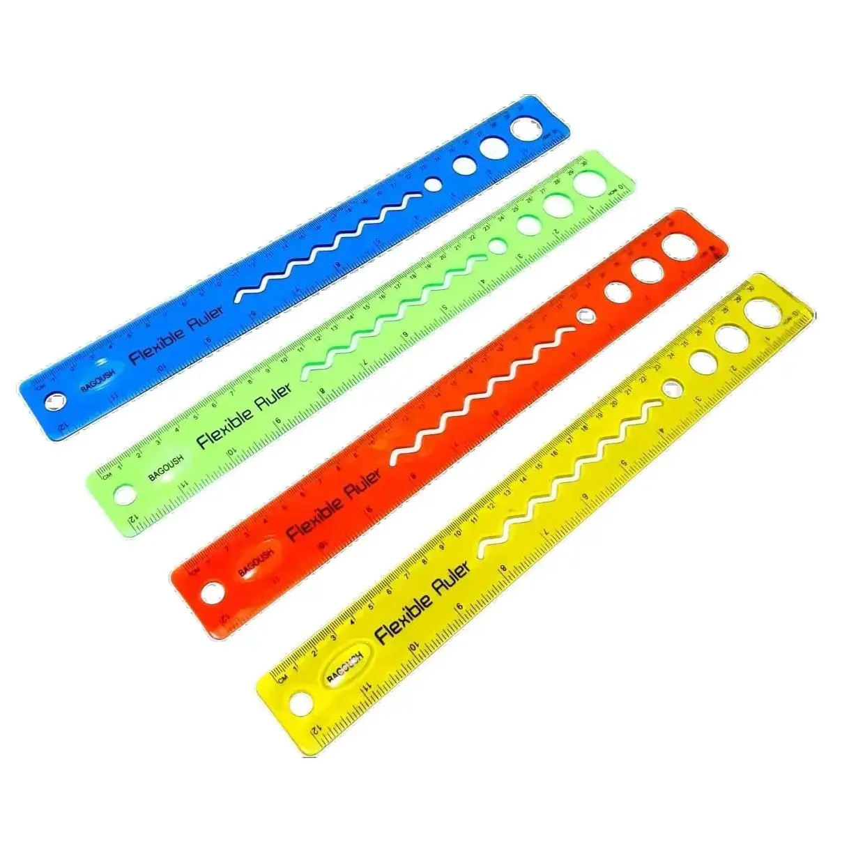 HARGA PER 1PCS PENGGARIS FLEXIBLE 30CM ANTI PATAH ( 4 WARNA ) RR-SQ672