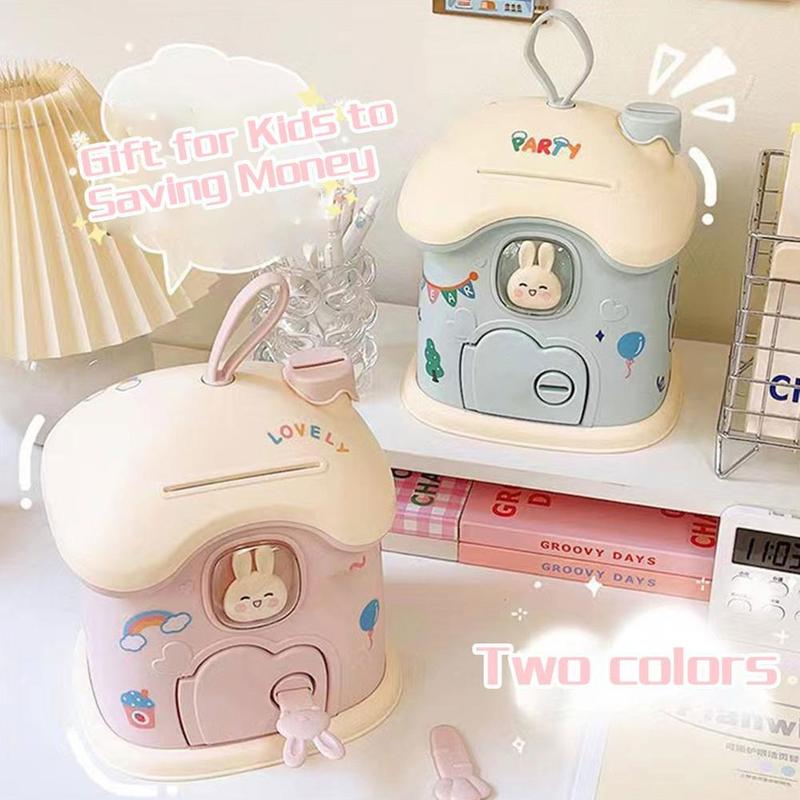 Product Introduction of Cute Cartoon Small House Money Bank Children's Gift Jar Savings B2D1 33