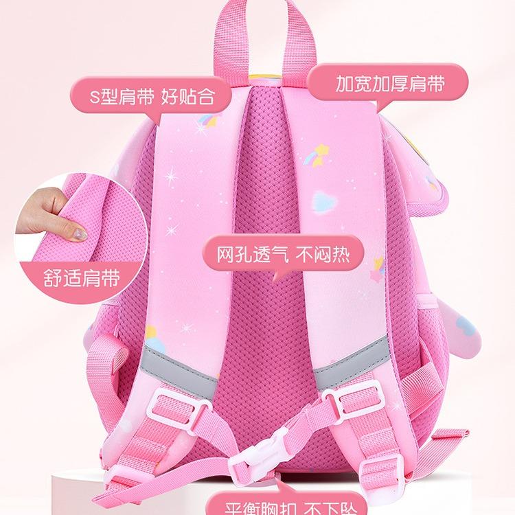 Balo cho bé mầm non - mẫu giáo(2-5 tuổi)-chất liệu cao cấp chống nước , kèm dây chống lạc 2