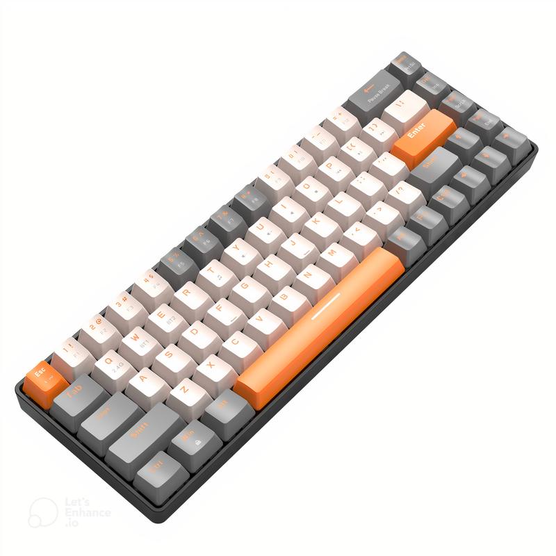 Bàn phím cơ gaming bluetooth không dây K68 - Kết nối 2 chế độ ( Không dây, Bluetooth) - 68 Phím Hotswap