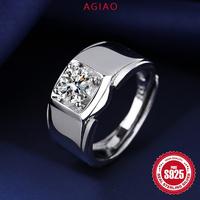 Gambar AGIAO One Carat Cincin Pria Glossy Ring Mewah Fashion Korea - 1 karat, Dapat disesuaikan dari A.GIAO.ID Kab. Gresik 4 Tokopedia