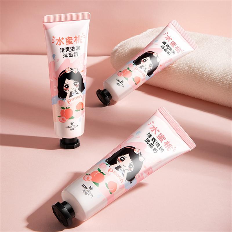 Sữa Rửa Mặt Đào Làm Mới Và Dưỡng Ẩm, Sữa Rửa Mặt Dưỡng Ẩm Và Dưỡng Ẩm, Sữa Rửa Mặt Cầm Tay Nhẹ Và Dưỡng Ẩm