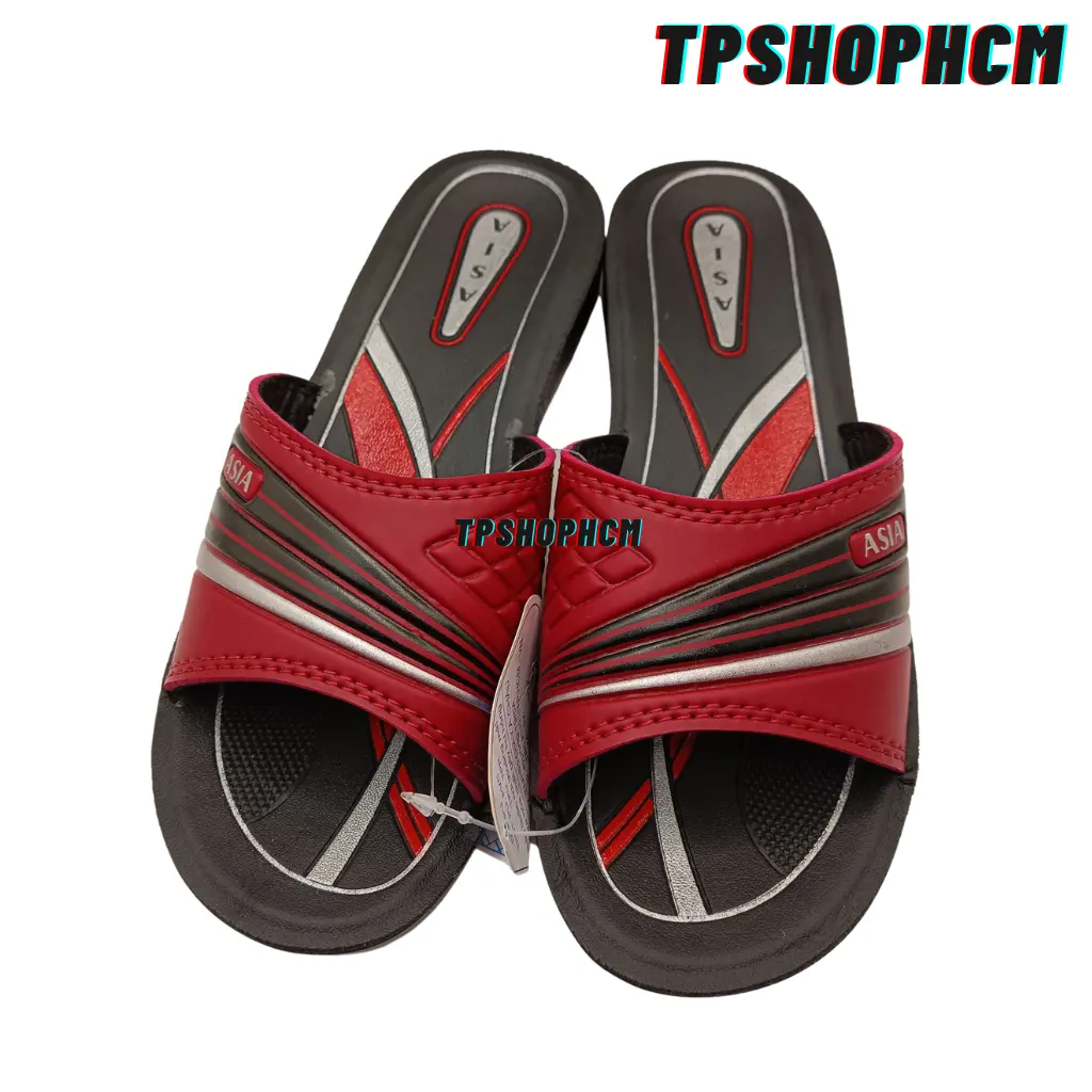 Dép bà già nữ đúc Nâu , Đỏ DW32 quai ngang ASIA dành cho người trung tuổi (Ảnh thật - Chính Hãng - Siêu bền)