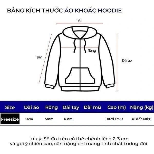Product Introduction of Áo Khoác Nỉ Hoodie Zip Gấu Ted Unisex Nam Nữ FreeSize 40 đến 60kg 0