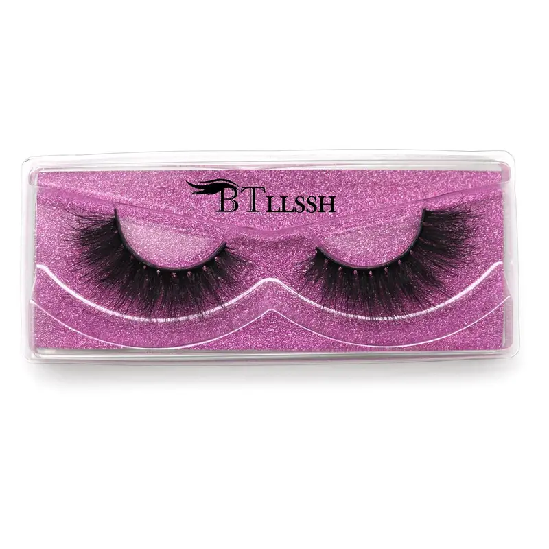 Lightweight Long False Strip Lashes, 1 Pair Wispy Cat-eye Look Faux Eyelashes, Natural Look Eyelash Extensions, Volumized Eyelashes for Eye Makeup, Cosmetic 0
