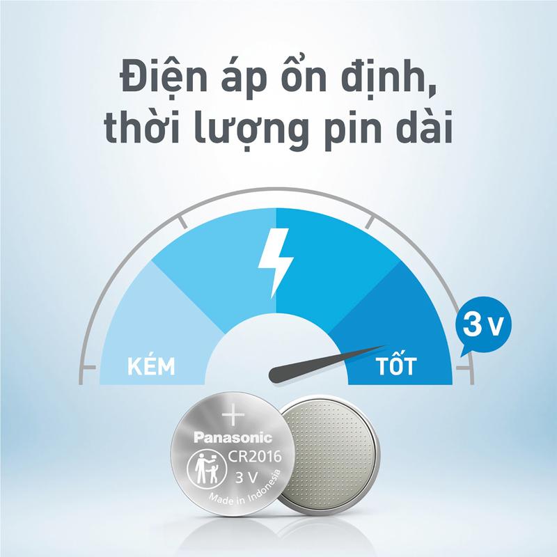 Product Introduction of Vỉ Pin nút Panasonic 3V CR-2016/5BN (1 viên/5 viên) - Hàng chính hãng 1