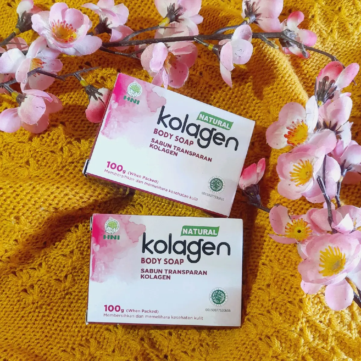 1Pcs Sabun Kolagen Sabun Transfaran kolagen  HNI Organik