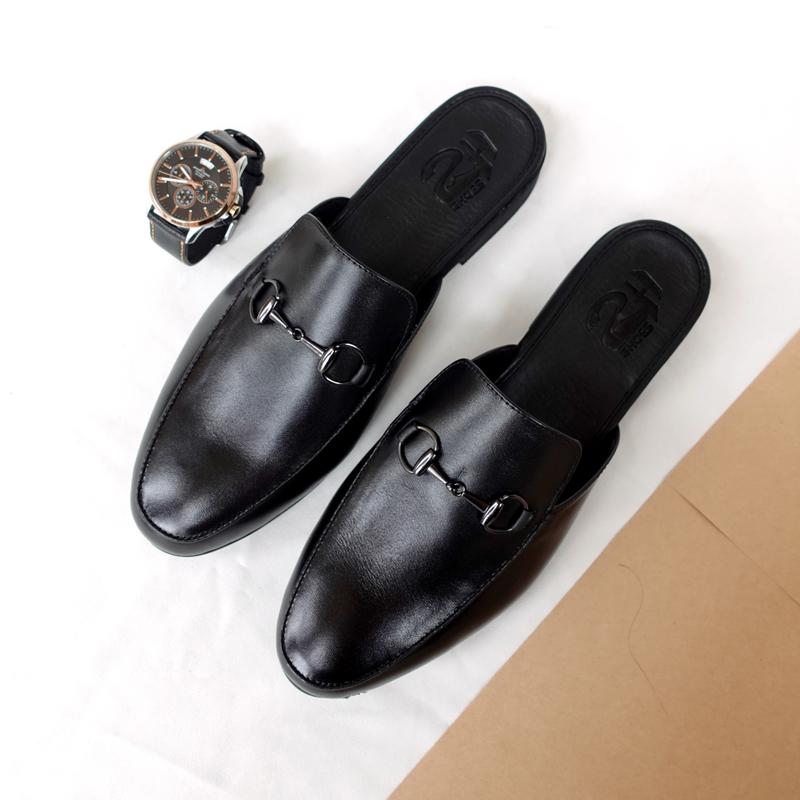 Sục lười nam phong cách trẻ trung hiện đại 2 mẫu , chất liệu da bò , đế đúc cao su ( BH 12 tháng) Shoes GiàY