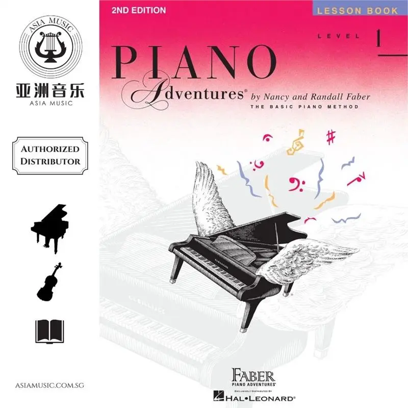 original AUTHORIZED DISTRIBUTOR  HAL LEONARD  PIANO ADVENTURES LESSON BOOK LEVEL 1 (2nd Edition)