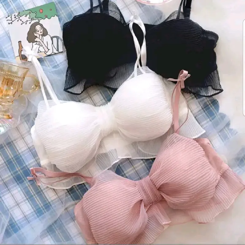 BH Model Pita Kekinian Bra Push Up Tanpa Kawat CD Celana Dalam Kancut Pakaian Dalam Premium Quality Celana Kolor Cangcut Kutang Bikini Costume Sexy Lingerie CQ3 1