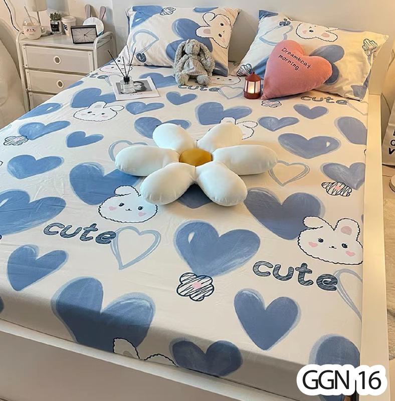 Bộ Chăn Gra 3 Món Cotton Poly 5D Hoạ Tiết Dễ Thương