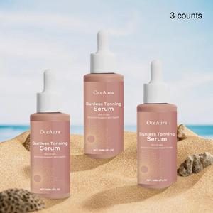 Sunless Tanning Serum, 3 Counts/set Moisturizing Self Tanner, Hydrating Body Care Product for Women & Men, Skin Care Product for Daily Use