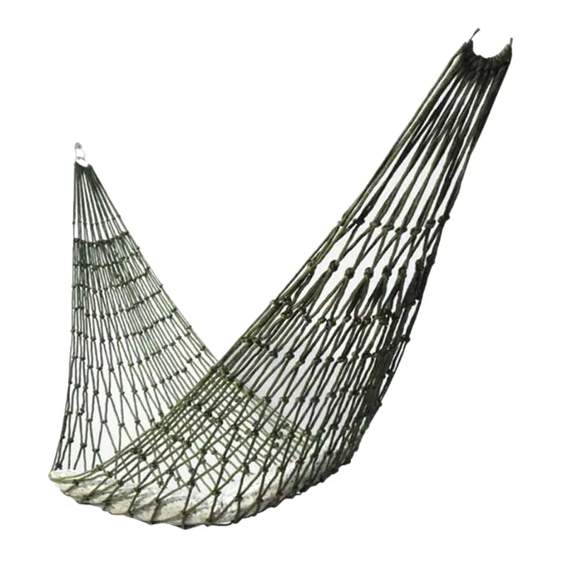 Nylon Rope Meshy Hammock For Outdoor Sleeping Net Bed With Rope Nylon Rope Hammock Mesh Hammock