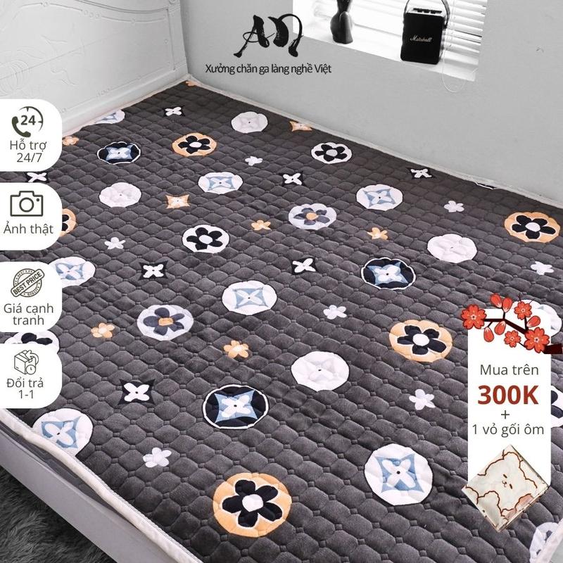 Thảm Trải Giường Nỉ Nhung YUKI – Thảm Lông Cừu Đủ Kích Thước, Các Mẫu Hottrend AN BEDDING 1