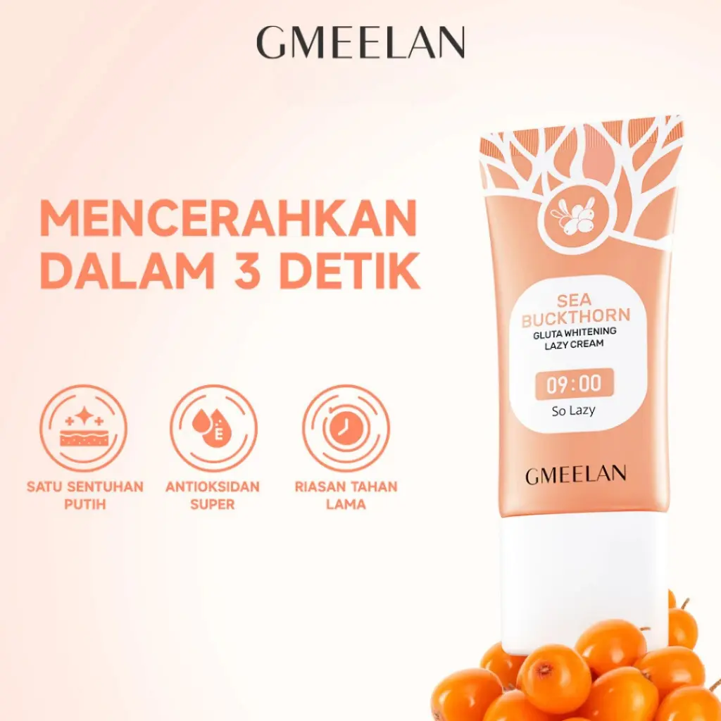 Gmeelan Sea Buckthorn Glue Whitening Lazy Cream 30G Face Whitening Day Cream