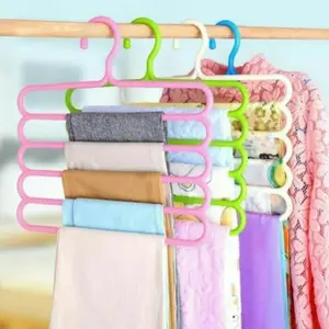 Promo Hanger Gantung 5 in 1/ Gantungan Baju / gantungan jilbab / gantungan hijab 5in1 / gantungan 5 layer Cod