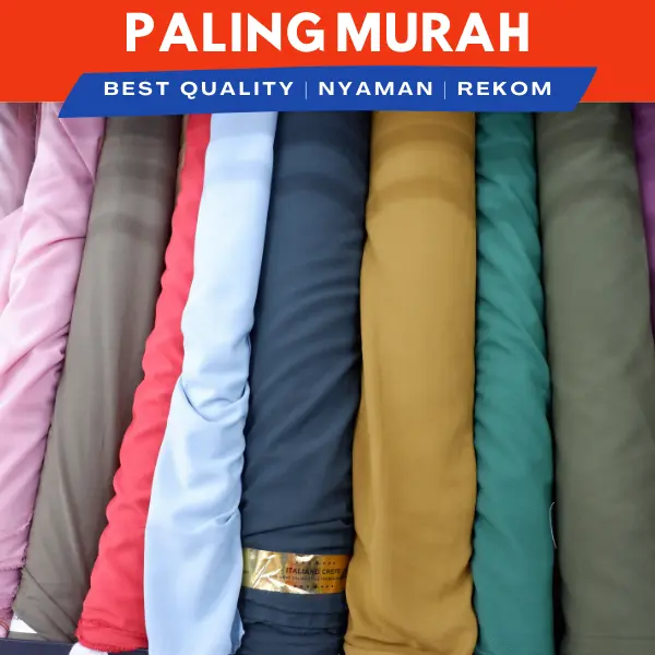 KAIN DIAMOND CREPE PREMIUM | KAIN BAHAN HIJAB | KAIN METERAN MURAH | CERUTY 2