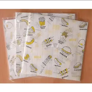 Kertas Nasi Motif 20x20 cm Paper Wrap isi 50 pcs Printing Laminasi Food Grade