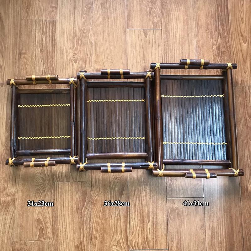 Khay Đựng Ấm Chén Uống Trà Chất Liệu Tre GTH