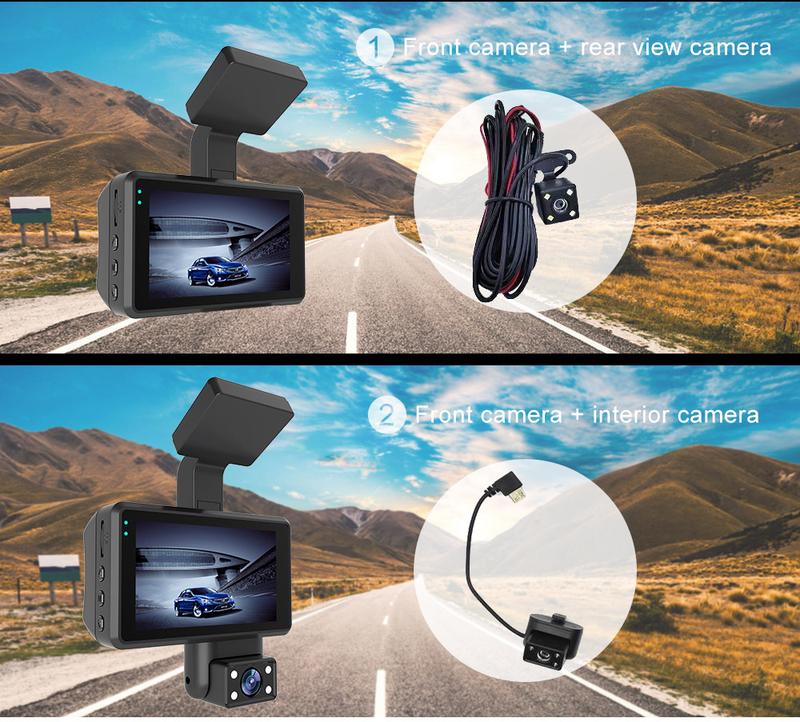 Product Introduction of Dash Cam HD 1080P Night Vision 360-Degree Rotatable Lens Dual Recording In-Car Front Camera Hidden 47