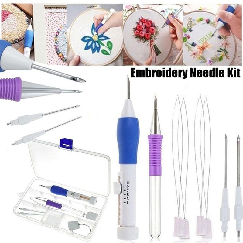 Embroidery Punch Needle Kit Stitching Tool Set Embroidery Pe - TikTok ...