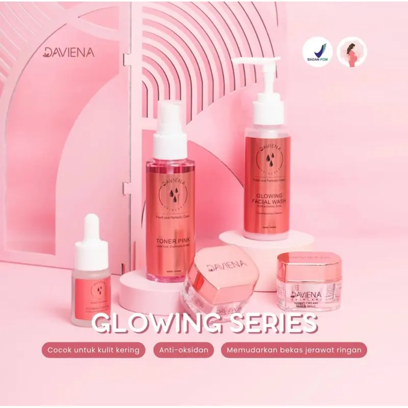GLOWING SERIES | DAVIENA SKINCARE | DAVIENA Pencerah Wajah