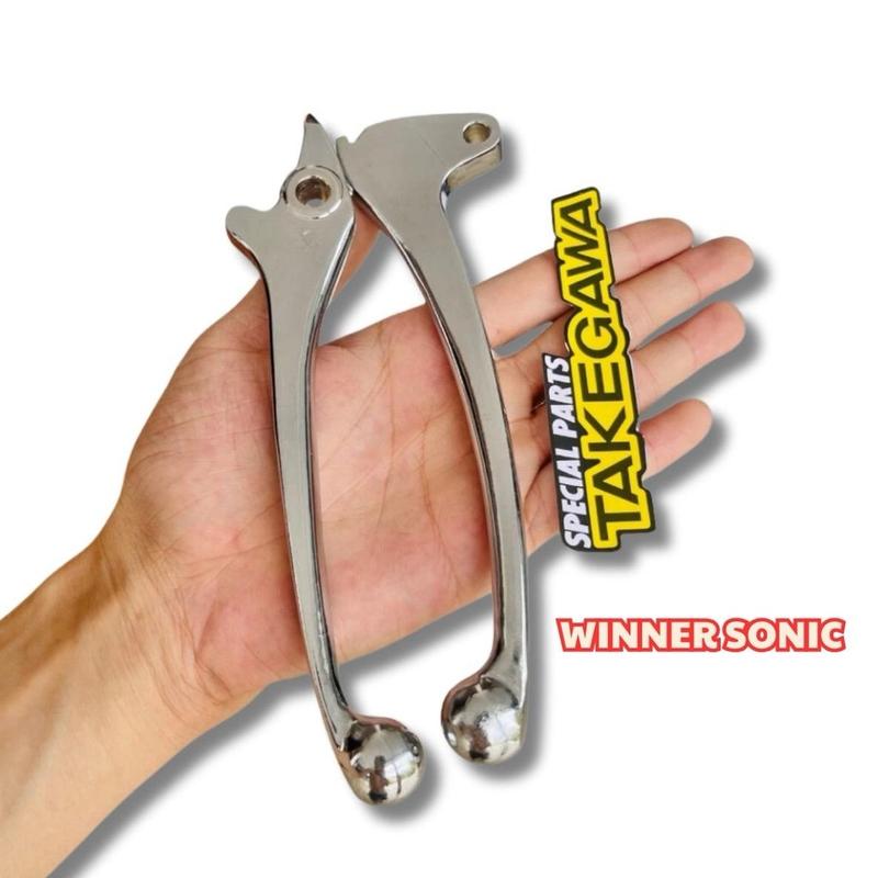 Tay thắng inox xiken cho Vario, AB, Vision, Winner, Ex150, Satria 9