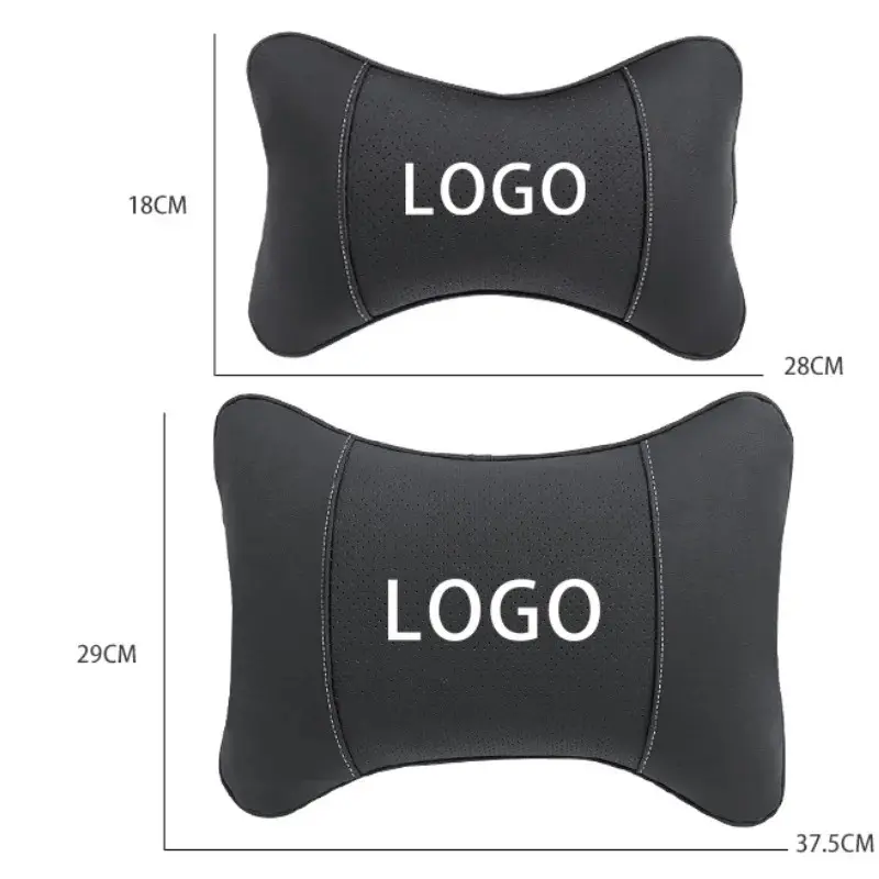 1Pcs Car Seat Headrest Auto Logo Neck Waist Pillow For Toyota Gazoo Racing Corolla Yaris Chr Auris Rav4 Prius Prado Avensis 1