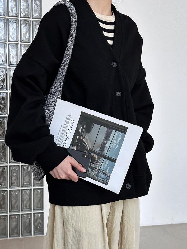 Áo khoác cardigan Choobe nỉ nhung tăm oversize AK06 Nữ Jacket