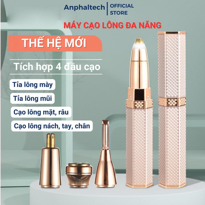 Máy Cạo Lông Mini BXL-819 Máy Cạo Lông Vùng Kín Lông Mặt Lông Mày Lông Mũi Lông Nách Tay Chân,Máy Tỉa Lông Đa Năng 4in1