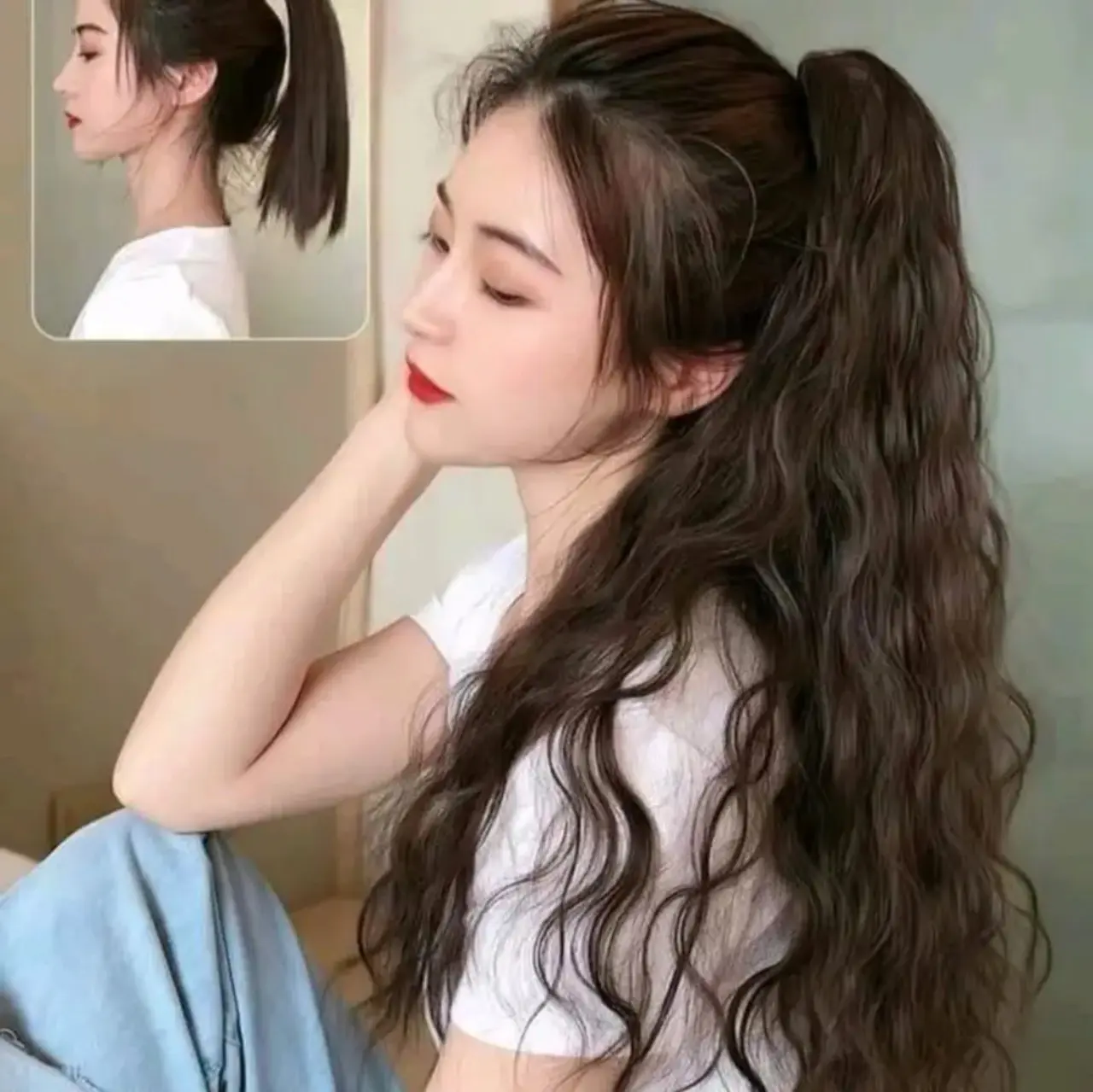 TÓC KẸP NGOẶM XÙ, TÓC KẸP XÙ, TÓC GIẢ KẸP XÙ