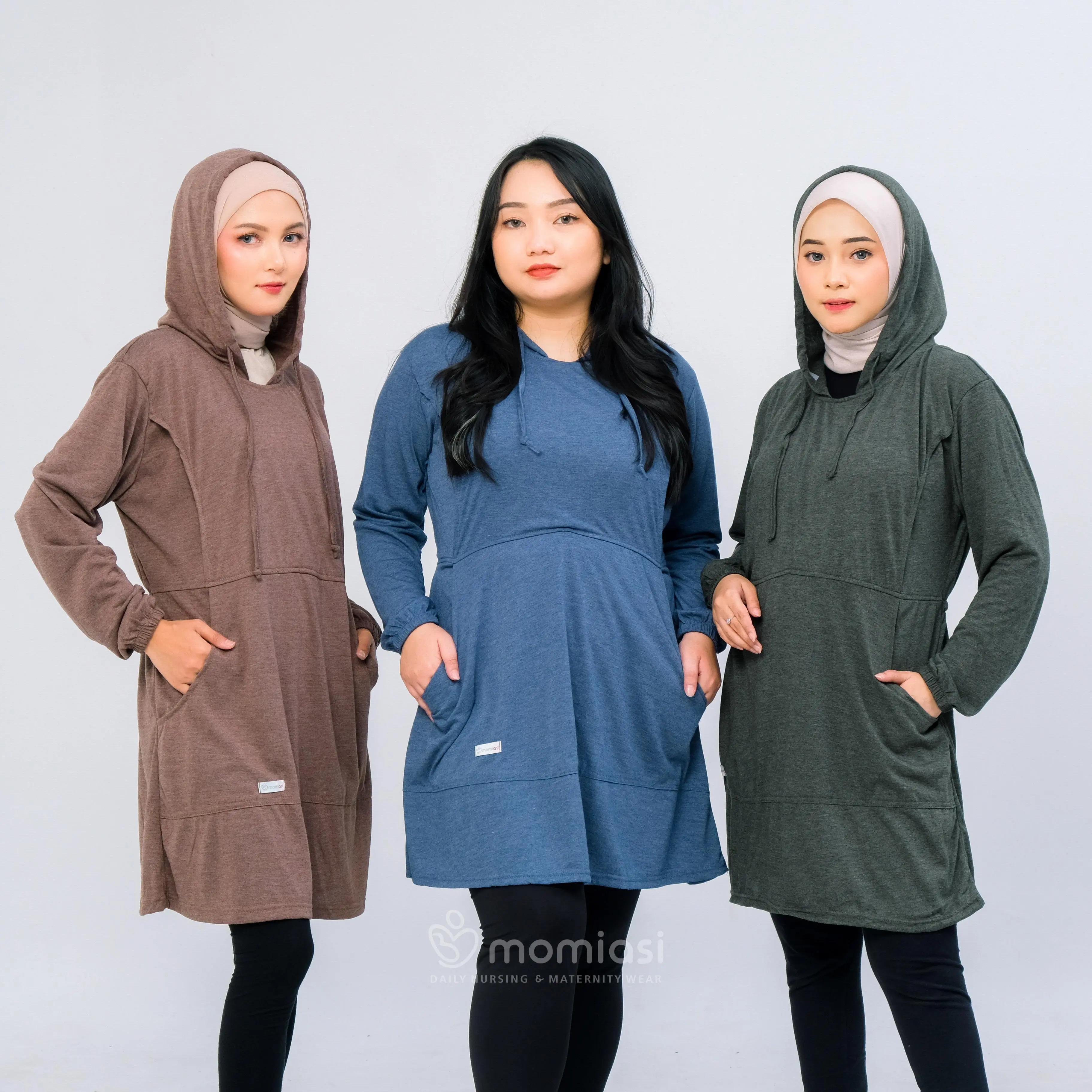 MOMIASI - Baju Hoodie Hamil dan menyusui