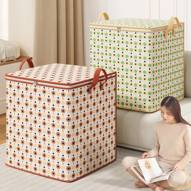 Túi Đựng Quần Áo, Dung Tích Lớn, Có Thể Gập Lại, Hộp Đựng Đồ Chơi, Chống Bụi, Túi Di Chuyển, Dụng Cụ Sắp Xếp Tủ Quần Áo, Thùng Đựng Đồ