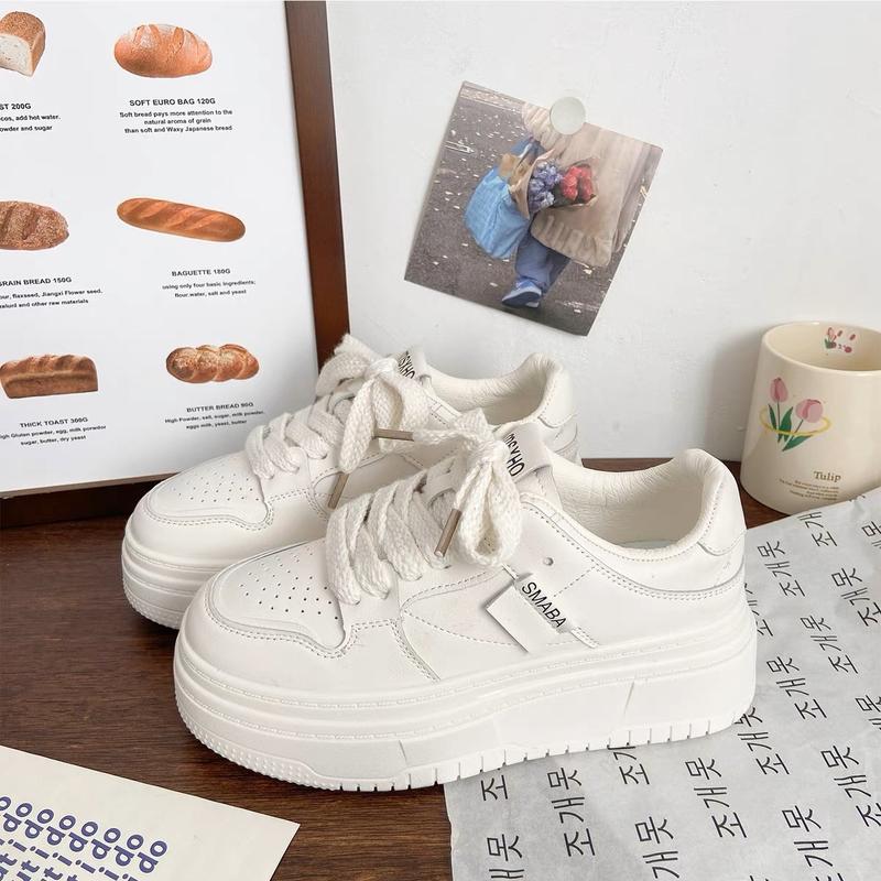Giày thể thao Snaker nữ Smaba 5cm Hàng Fullbox Chất Da đẹp Sneaker Shoes