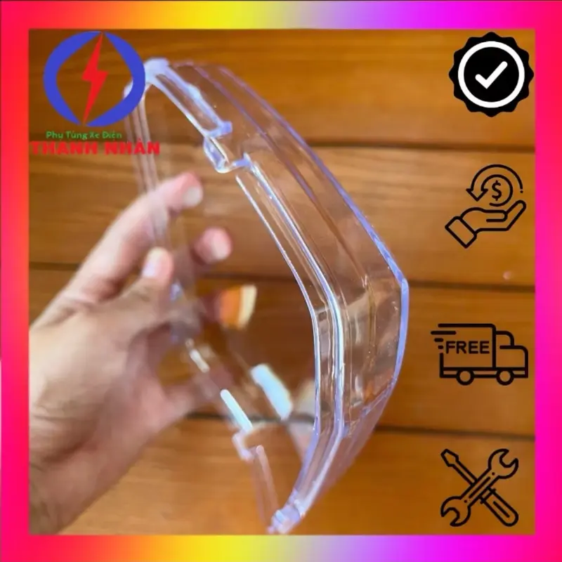 Mặt Kính Đèn Pha Xe Đạp Điện Cap A2, A3, A9, A+. As, Pega, Hk bike, Fuji, Nijia..Phụ Tùng Xe Điện 1