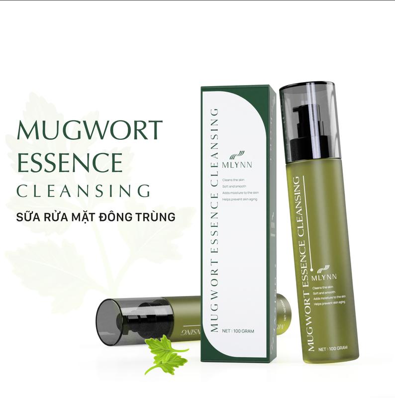  Mugwort Essence Cleasing Sữa rửa mặt đông trùng hạ thảo MLYNN 