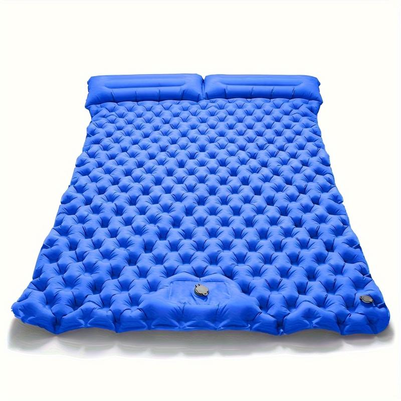 Product Introduction of Double Inflatable Mattress with Built-in Pillow Pump Outdoor Sleeping Pad Camping Air Mat for Travel Backpacking Hiking 6