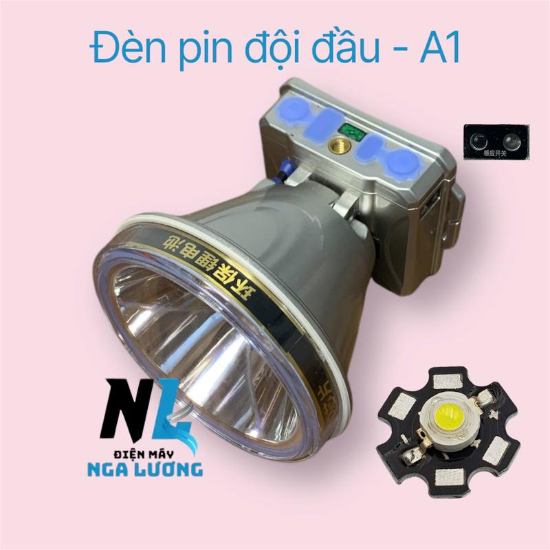 Đèn đội đầu siêu sáng A1 có chức năng cảm ứng bật tắt không chạm bảo hành của nhà cung cấp chạy bằng pin đènpin độiđầu soiếch denpin sieusang  chạy bằng pin đèn di động nhựa siêu bền đèn pin  đội đầu den  pin led