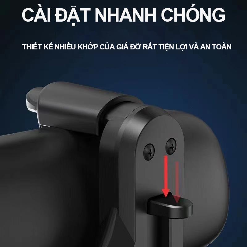 Giá đỡ điện thoại - Giá đỡ kẹp điện thoại lên gương chiếu hậu để trên xe hơi ô tô, có thể xoay 360 độ và thu vào dễ dàng 7
