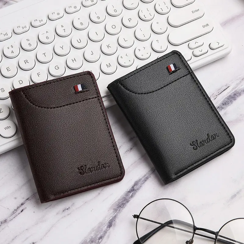 Ví da nam nhỏ gọn, thời trang , siêu mỏng, form chữ nhật đứng Wallet Hình Chữ Nhật 4