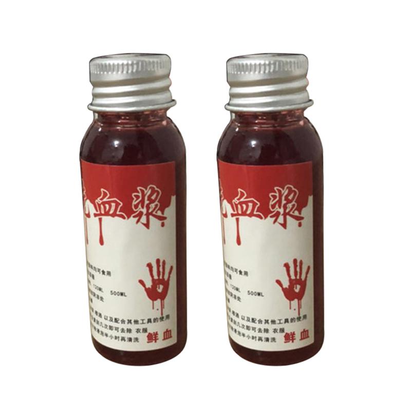 Máu giả mô phỏng huyết thanh chảy máu 30 / 60 / 100ml Đạo cụ trang điểm cosplay Halloween 1