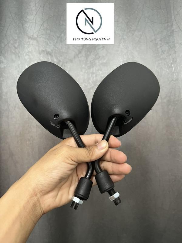 Gương kiếng chiếu hậu xe Wave cặp trái phải gắn cho xe HD có bán lẻ bên trái và phải chân 10li 2 bên thuận MS01 guong