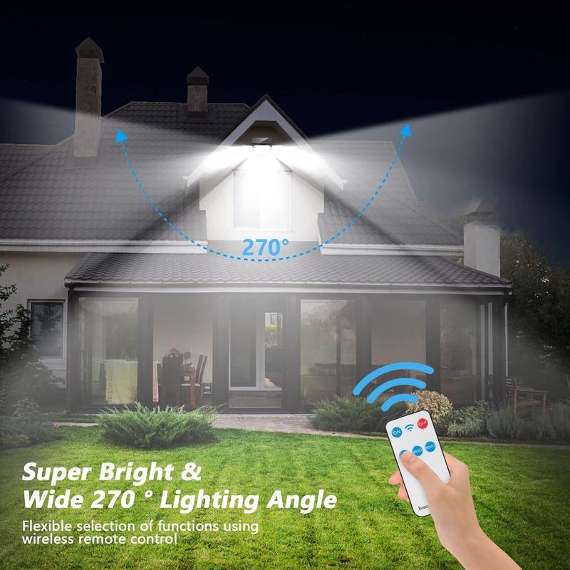 Product Introduction of Bright Solar LED Lights, Motion-Sensor Outdoor Lamp, Waterproof 4 Adjustable Modes Wall LED Light With Remote Control, Solar Lights Outdoor Wall Light for Garden Patio Yard Garage 17