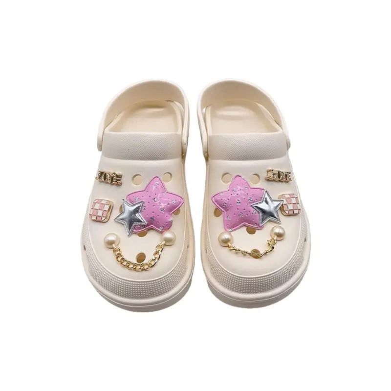 Sandal Wanita Dewasa 2025 Baim Sandal Baru Sandal Fashion Gratis Aksesori Sepatu DIY 5