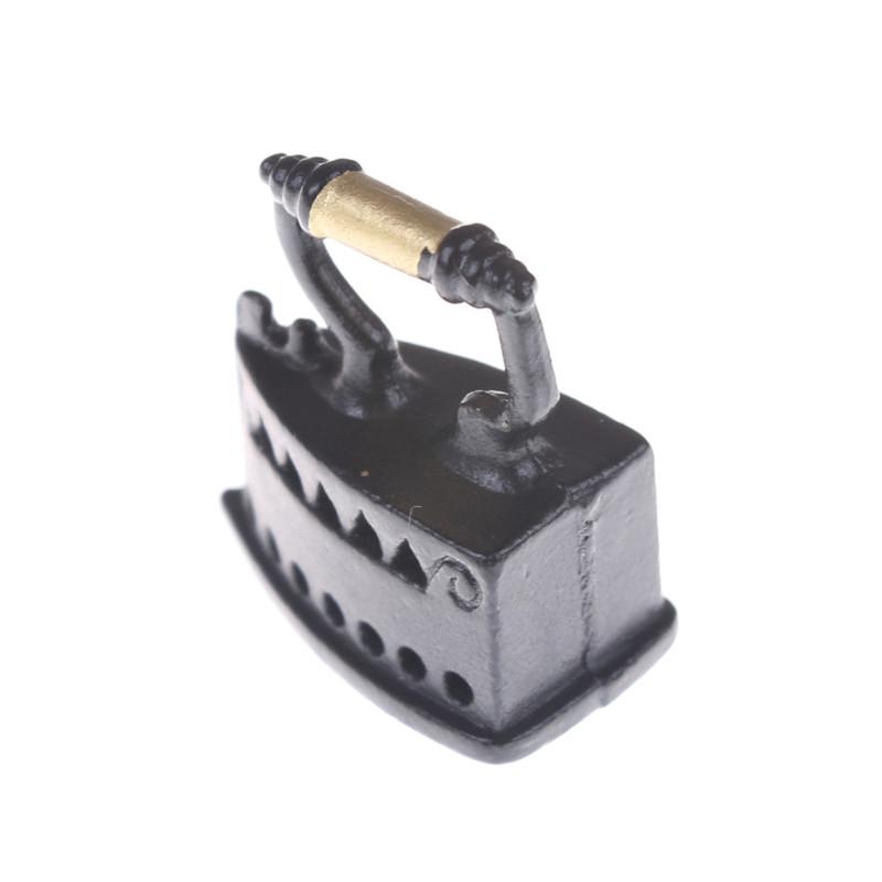Product Introduction of 1:12 Black Mini Dollhouse Miniature Adornment Iron Clothes Room Model Tool 15