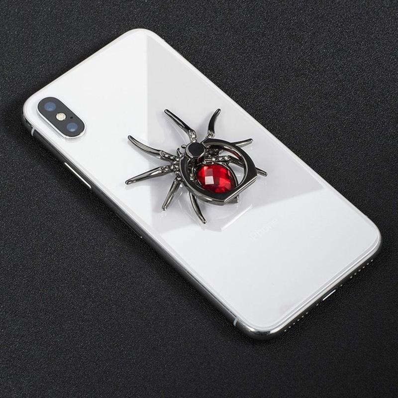 Product Introduction of Universal 360 Rotate Mobile Phone Finger Ring Stand Luxury Biling Metal Spider Holder For iPhone Sumsang Huawei Xiaomi 2