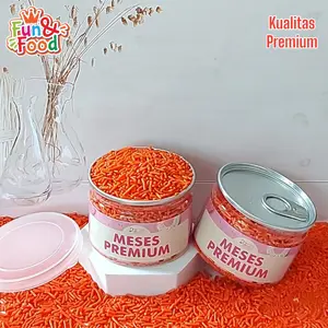 Can Meses Orange Butiran Coklat Sprinkle Topping Kue Donut Bolu Kualitas Premium